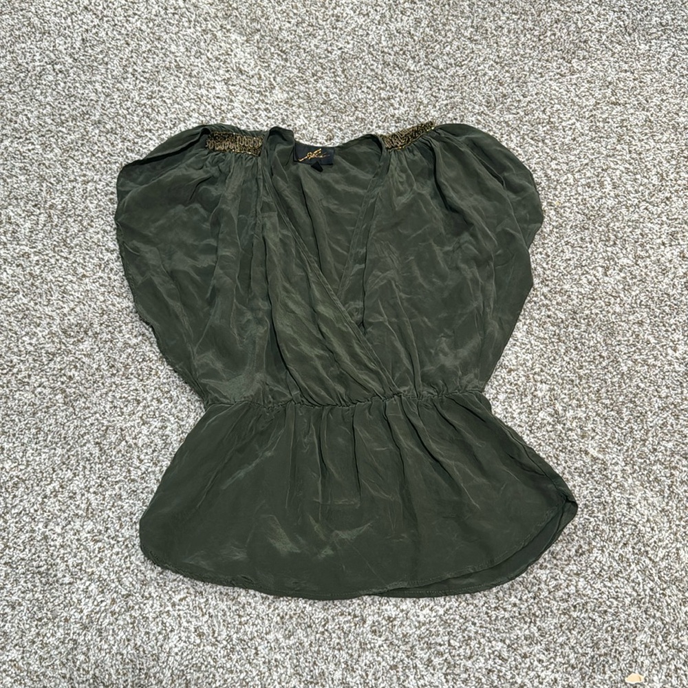 Akiko Embellished Silk Top